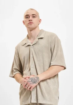 Hemden & Poloshirts*ONLY & SONS Deniz Terry Hemden mit silbernem Futter