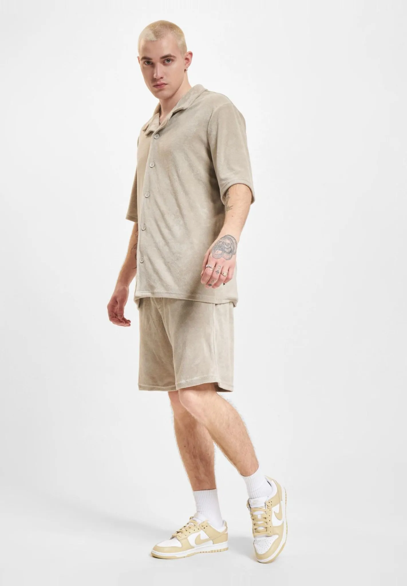 Hemden & Poloshirts*ONLY & SONS Deniz Terry Hemden mit silbernem Futter