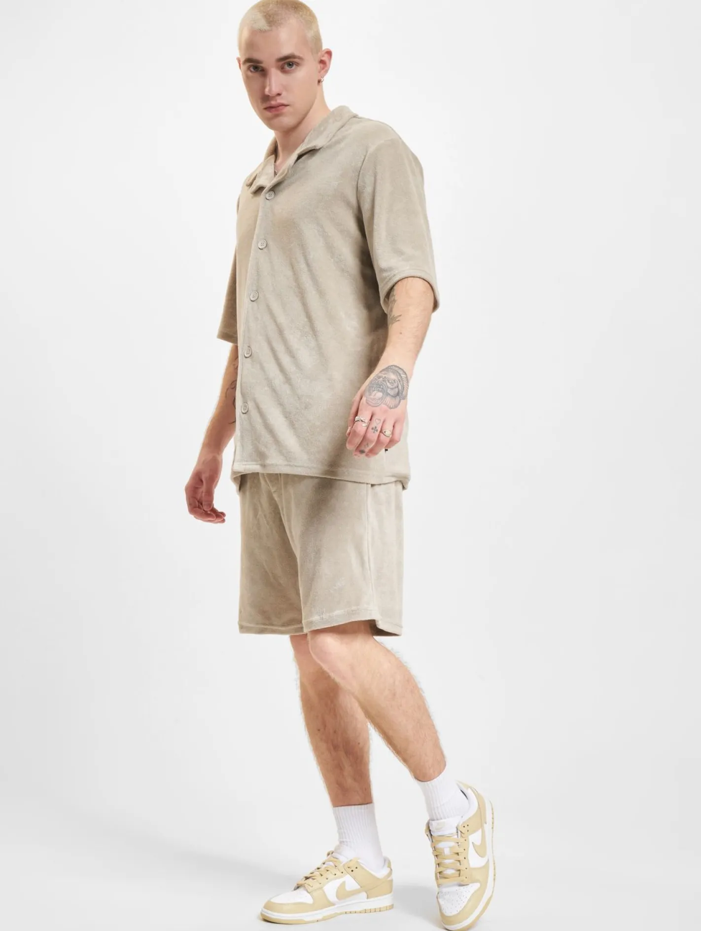 Hemden & Poloshirts*ONLY & SONS Deniz Terry Hemden mit silbernem Futter