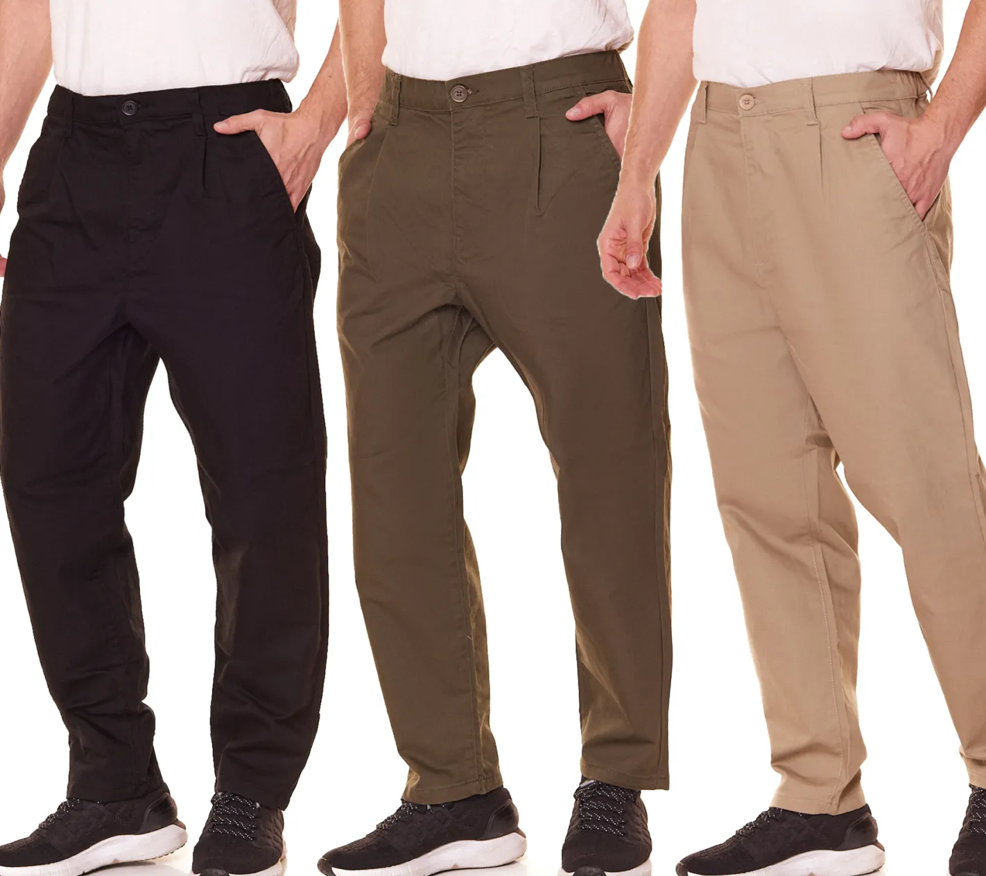 Jeans & Hosen*ONLY & SONS Dew Tapered Herren Karotten-Hose Stoff-Hose Chino-Hose 22021486 Beige