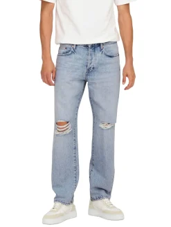 Jeans & Hosen*ONLY & SONS Edge 8785 Tai Straight Fit Jeans, hellblauer Denim