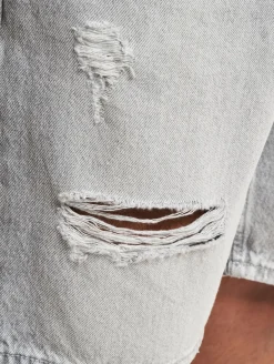 Shorts & Bermudas*ONLY & SONS Edge Dest 9639 Destroyed Denim Shorts hellgrauer Denim