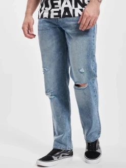 Jeans & Hosen*ONLY & SONS Edge Destroy Locker geschnittene Jeans in Hellblau