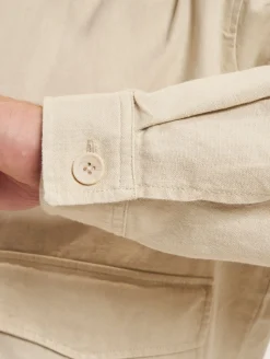 Jacken & Mäntel*ONLY & SONS Eliot Linen 0007 Übergangsjacken Silberfutter