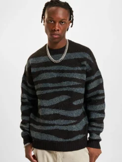 Pullover & Sweater*ONLY & SONS Lincoln Ds 3 Bouclé-Strickpullover mit Rundhalsausschnitt, schwarz