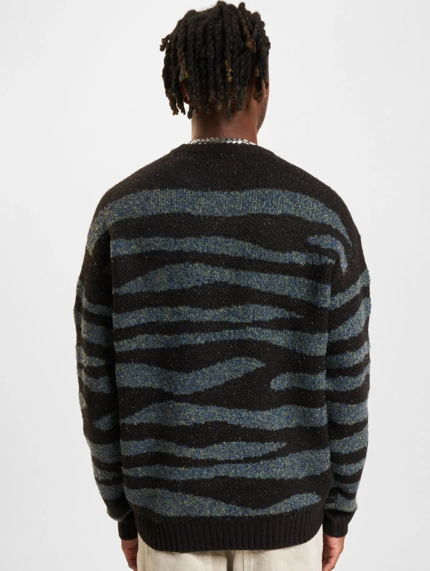 Pullover & Sweater*ONLY & SONS Lincoln Ds 3 Bouclé-Strickpullover mit Rundhalsausschnitt, schwarz