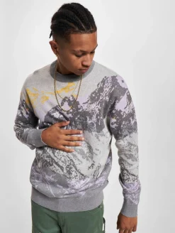 Pullover & Sweater*ONLY & SONS Maxin 12 Relaxed Crew Knit Sweatshirt Mittelgrau Melange