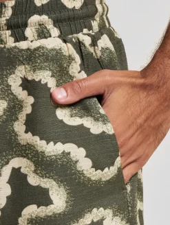 Shorts & Bermudas*ONLY & SONS Noy Abstract Shorts in staubigem Olivgrün