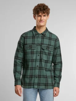 Hemden & Poloshirts*ONLY & SONS Oliver Twill Overdye Hemden darkest spruce black