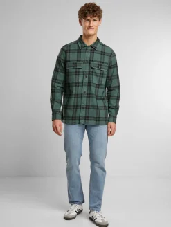 Hemden & Poloshirts*ONLY & SONS Oliver Twill Overdye Hemden darkest spruce black