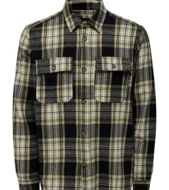 Hemden & Poloshirts*ONLY & SONS ONSSCOTT Herren Flanell-Hemd modisches Baumwoll-Hemd mit Brusttaschen 22019782 Schwarz/Weiß/Braun