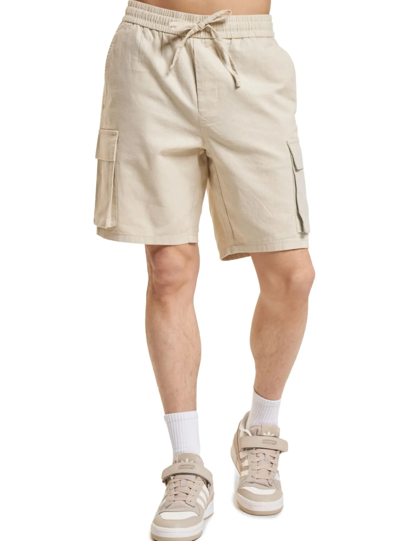 Shorts & Bermudas*ONLY & SONS Sinus Cargo 0007 Cot Lin Übergangsjacken Silver Lining