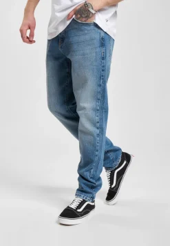 Jeans & Hosen*ONLY & SONS Yoke MB 9360 Dot Tapered Fit Jeans mittelblauer Denim