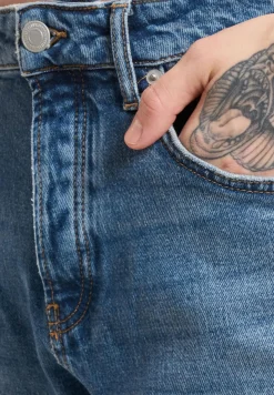 Jeans & Hosen*ONLY & SONS Yoke MB 9360 Dot Tapered Fit Jeans mittelblauer Denim