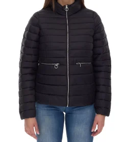 Mäntel & Jacken*ONLY Damen Stepp-Jacke Übergangs-Jacke mit Stehkragen oder Kapuze Basic-Jacke oder Hellblau Schwarz