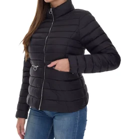 Mäntel & Jacken*ONLY Damen Stepp-Jacke Übergangs-Jacke mit Stehkragen oder Kapuze Basic-Jacke oder Hellblau Schwarz