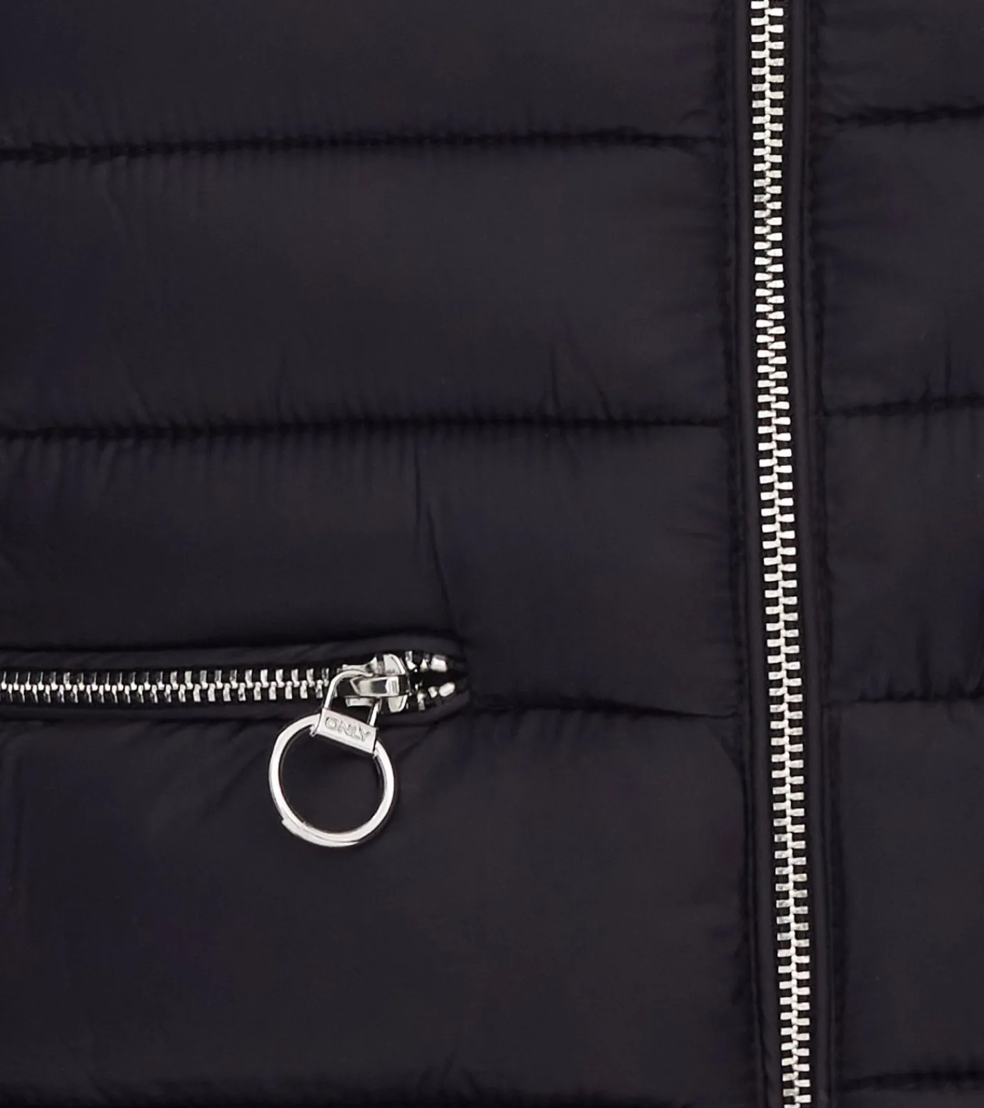 Mäntel & Jacken*ONLY Damen Stepp-Jacke Übergangs-Jacke mit Stehkragen oder Kapuze Basic-Jacke oder Hellblau Schwarz