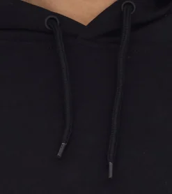 Sweater & Pullover*ONLY Play Damen Crop-Hoodie Kapuzen-Pullover kurzer Sweat-Shirt Basic-Pullover 15245850 Schwarz