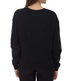 Sweater & Pullover*ONLY Play Damen Rundhals-Pullover Sweat-Shirt Basic-Pullover 15230217 Schwarz