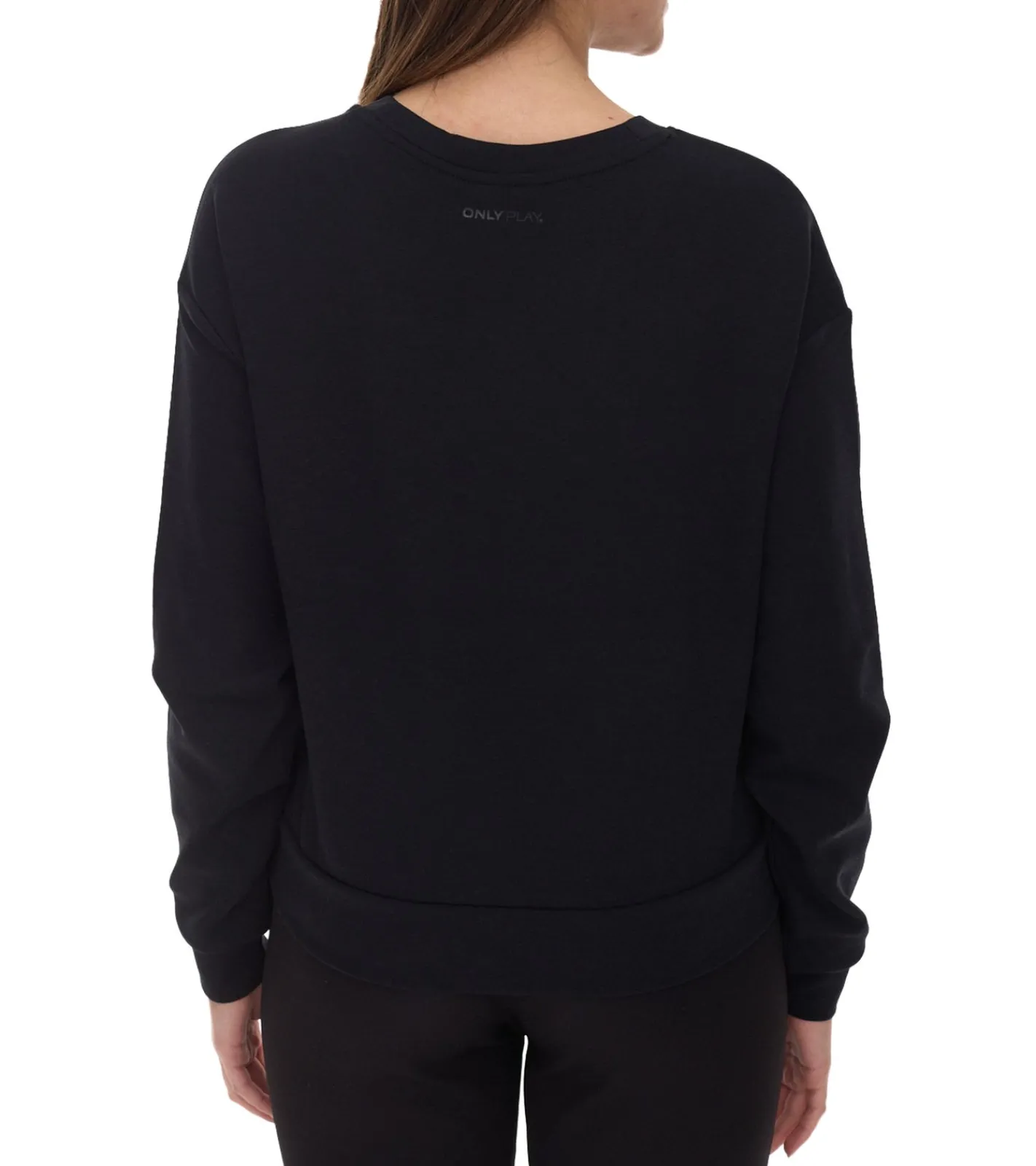 Sweater & Pullover*ONLY Play Damen Rundhals-Pullover Sweat-Shirt Basic-Pullover 15230217 Schwarz