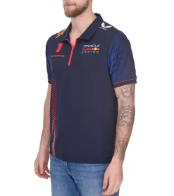 T-Shirts & Tank Tops|Jogginghosen & Fitnessmode*Oracle Red Bull Racing F1 Max Verstappen Herren Polo-Hemd mit Grafikdruck auf Front- und Rückseite Polo-Shirt TM3181 Navy
