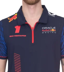T-Shirts & Tank Tops|Jogginghosen & Fitnessmode*Oracle Red Bull Racing F1 Max Verstappen Herren Polo-Hemd mit Grafikdruck auf Front- und Rückseite Polo-Shirt TM3181 Navy