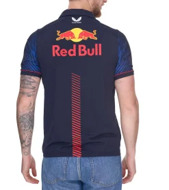 Jogginghosen & Fitnessmode|Hemden & Poloshirts*Oracle Red Bull Racing F1 Sergio Perez Herren Polo-Hemd mit Grafikdruck auf Front- und Rückseite Polo-Shirt TM3182 Navy