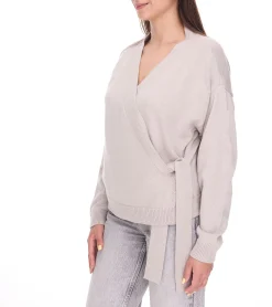 Sweater & Pullover*OTTO Damen Baumwoll-Cardigan stylischer Strick-Pullover mit V-Ausschnitt 29462254 Beige