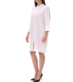 Kleider|Poloshirts & Blusen*OTTO Damen Blusenkleid Sommer-Bluse mit Kent-Kragen Langarm-Shirt 89347006 Weiß