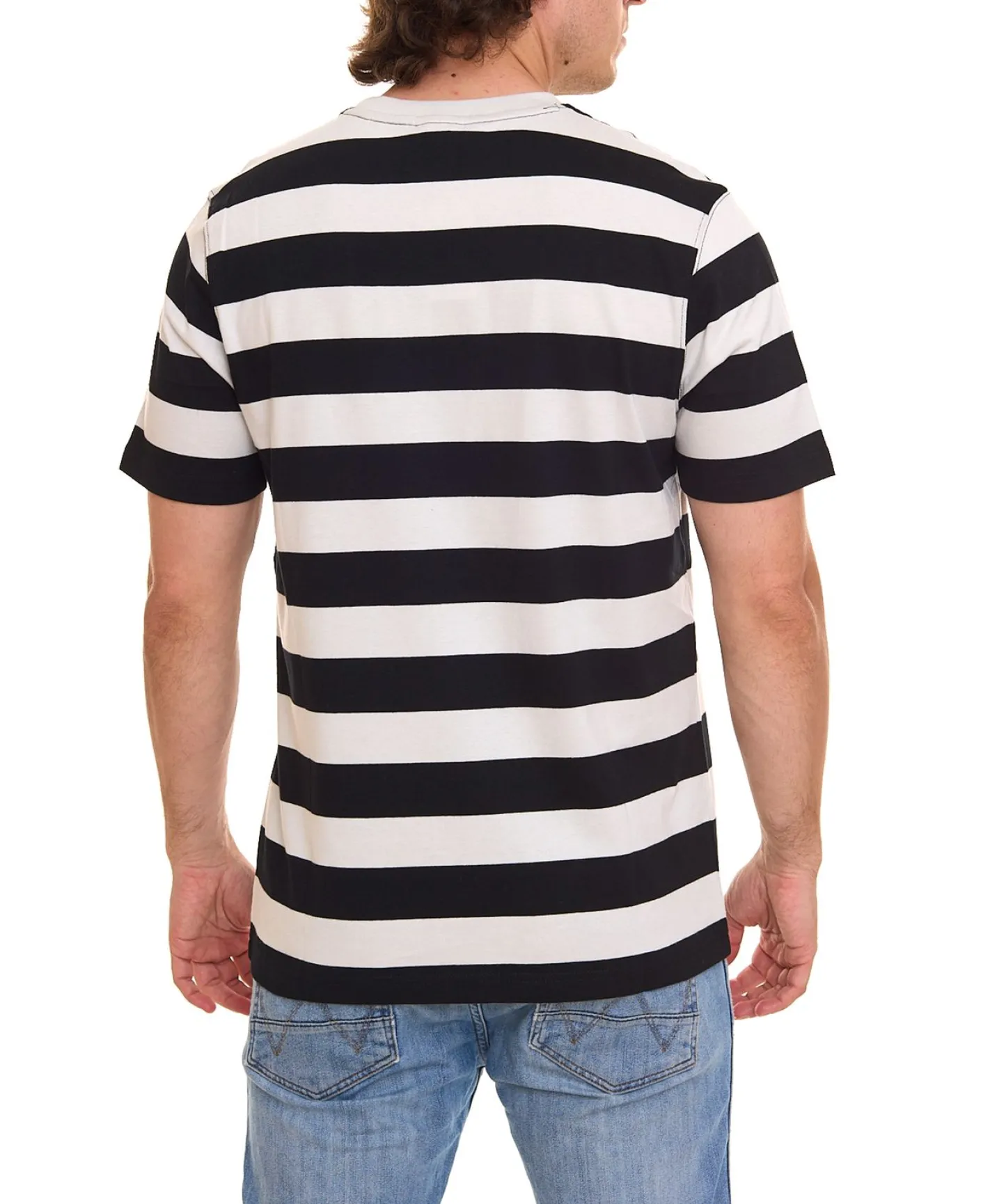 T-Shirts & Tank Tops*OTTO products Herren gestreiftes T-Shirt nachhaltiges Sommer-Shirt aus Bio-Baumwolle 73316559 Grau/Schwarz