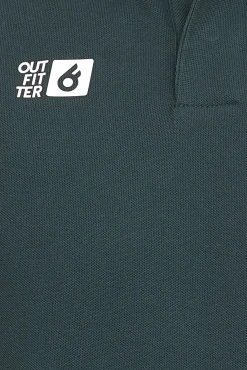 Hemden & Poloshirts*Outfitter OCEAN FABRICS Herren Polo-Hemd angenehmes Sommer-Shirt 1049-OTW-24 Grün