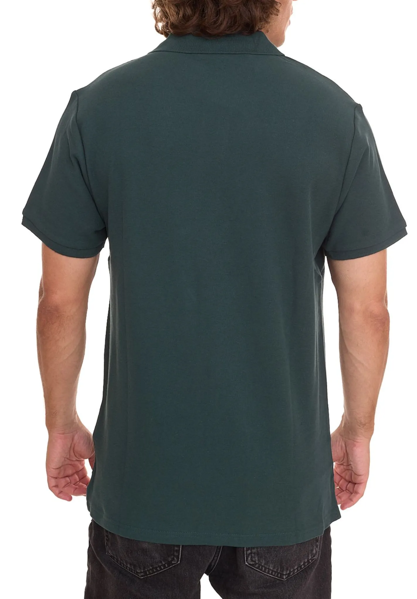 Hemden & Poloshirts*Outfitter OCEAN FABRICS Herren Polo-Hemd angenehmes Sommer-Shirt 1049-OTW-24 Grün