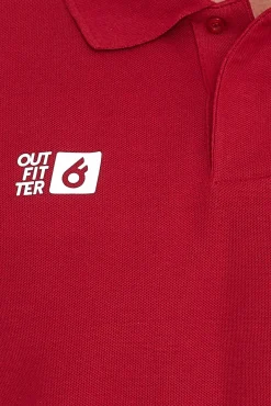 Hemden & Poloshirts*Outfitter OCEAN FABRICS Herren Polo-Hemd angenehmes Sommer-Shirt 1049-OTW-36 Rot