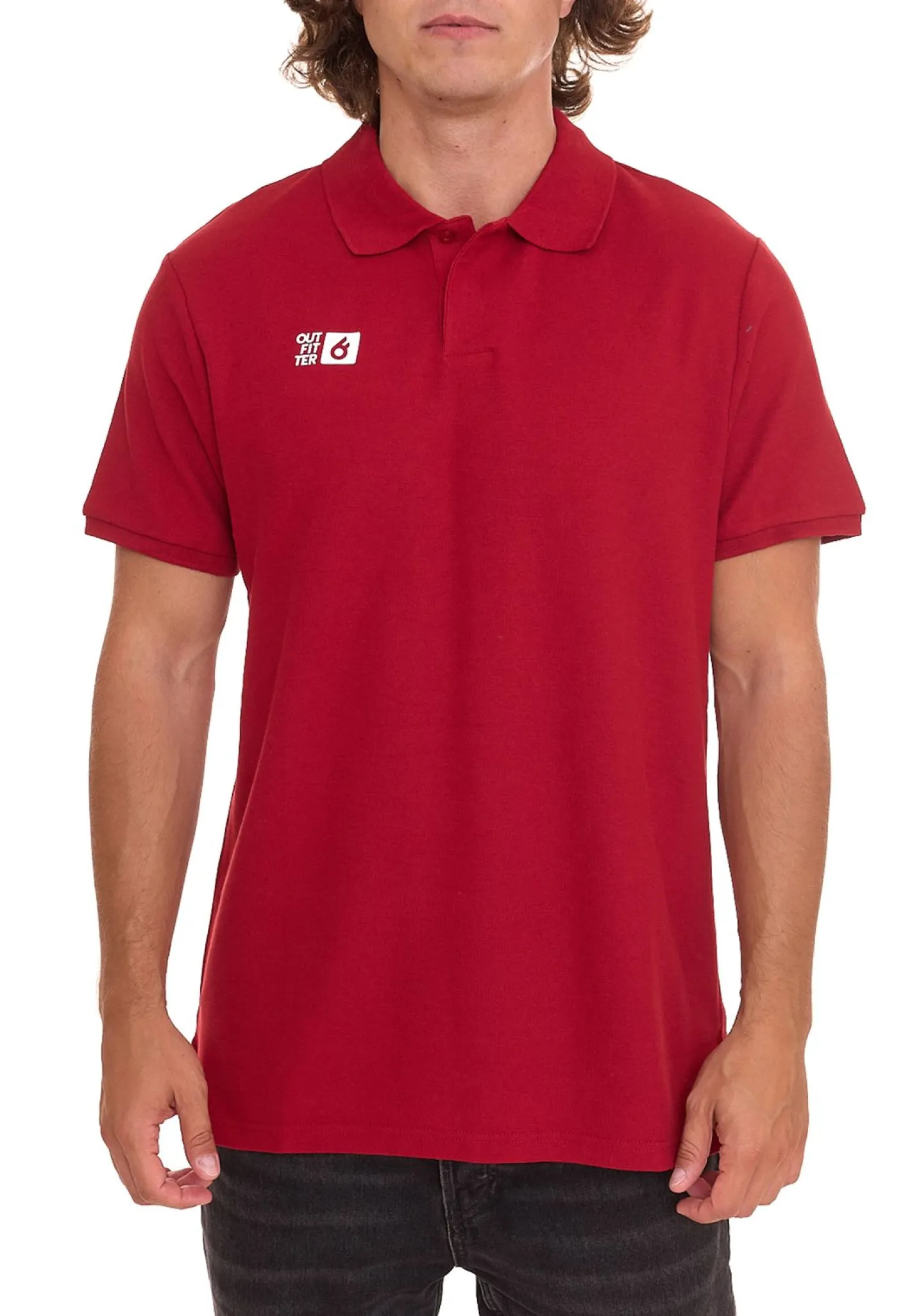 Hemden & Poloshirts*Outfitter OCEAN FABRICS Herren Polo-Hemd angenehmes Polo-Shirt Sommer-Shirt 1049 Weiß, Rot, Schwarz, Grün oder Dunkelblau