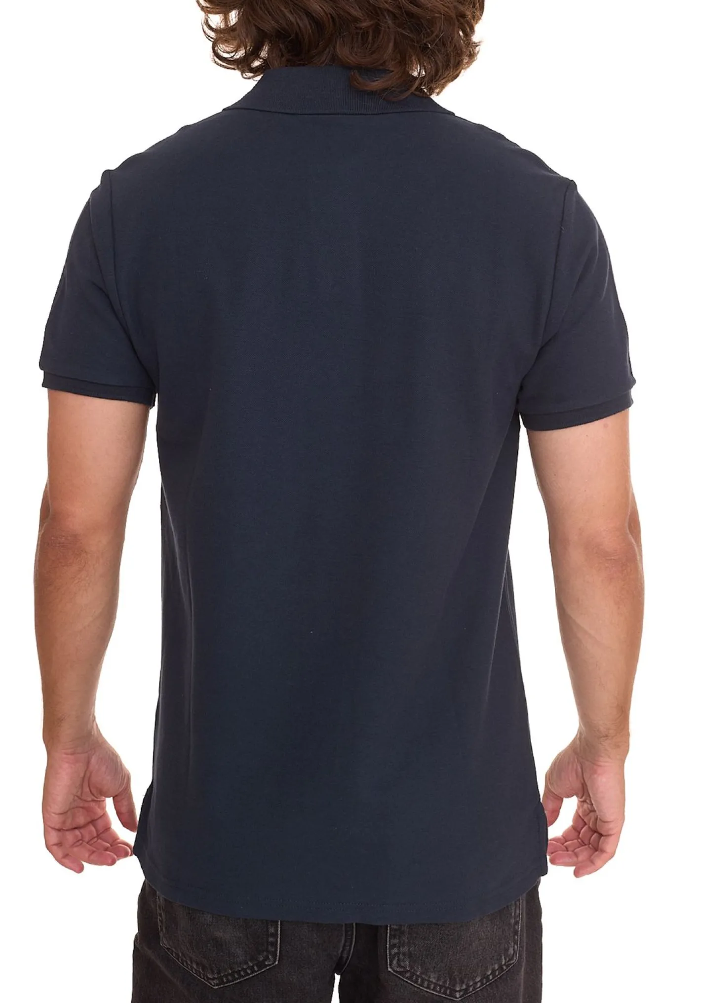 Hemden & Poloshirts*Outfitter OCEAN FABRICS Herren Polo-Hemd angenehmes Sommer-Shirt 1049-OTW-42 Dunkelblau