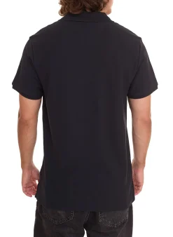 Hemden & Poloshirts*Outfitter OCEAN FABRICS Herren Polo-Hemd angenehmes Sommer-Shirt 1049-OTW-03 Schwarz