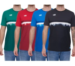 T-Shirts & Tank Tops|Sportoberbekleidung*Outfitter OCEAN FABRICS TAHI Herren nachhaltiges Training-Shirt mit Mesh-Einsätzen Fitness-Shirt Kurzarm-Shirt OUT-M-1021-OTW Rot, Blau, Schwarz, Grün oder Weiß