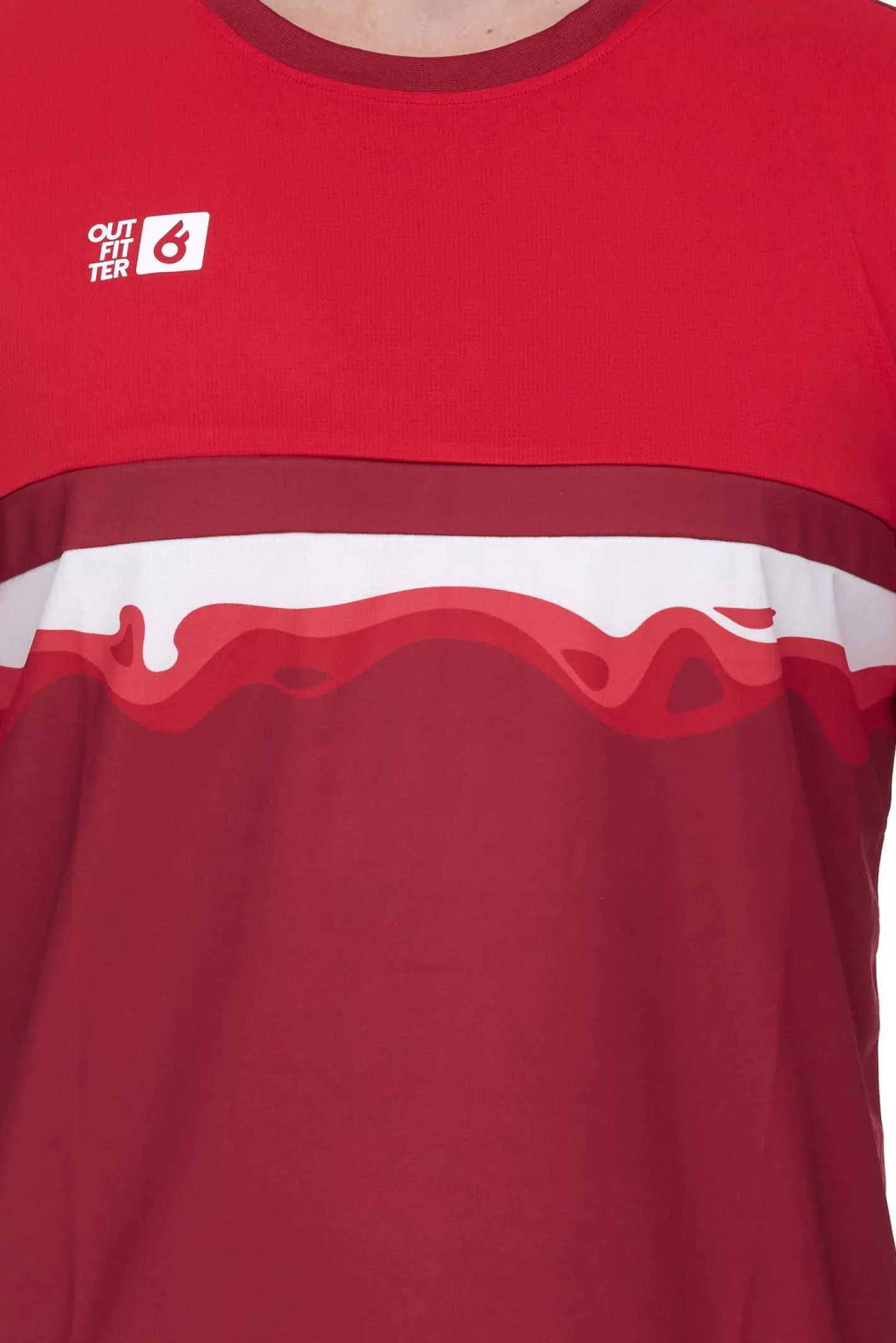 T-Shirts & Tank Tops|Sportoberbekleidung*Outfitter OCEAN FABRICS TAHI Herren nachhaltiges Training-Shirt mit Mesh-Einsätzen Fitness-Shirt Kurzarm-Shirt OUT-M-1021-OTW Rot, Blau, Schwarz, Grün oder Weiß