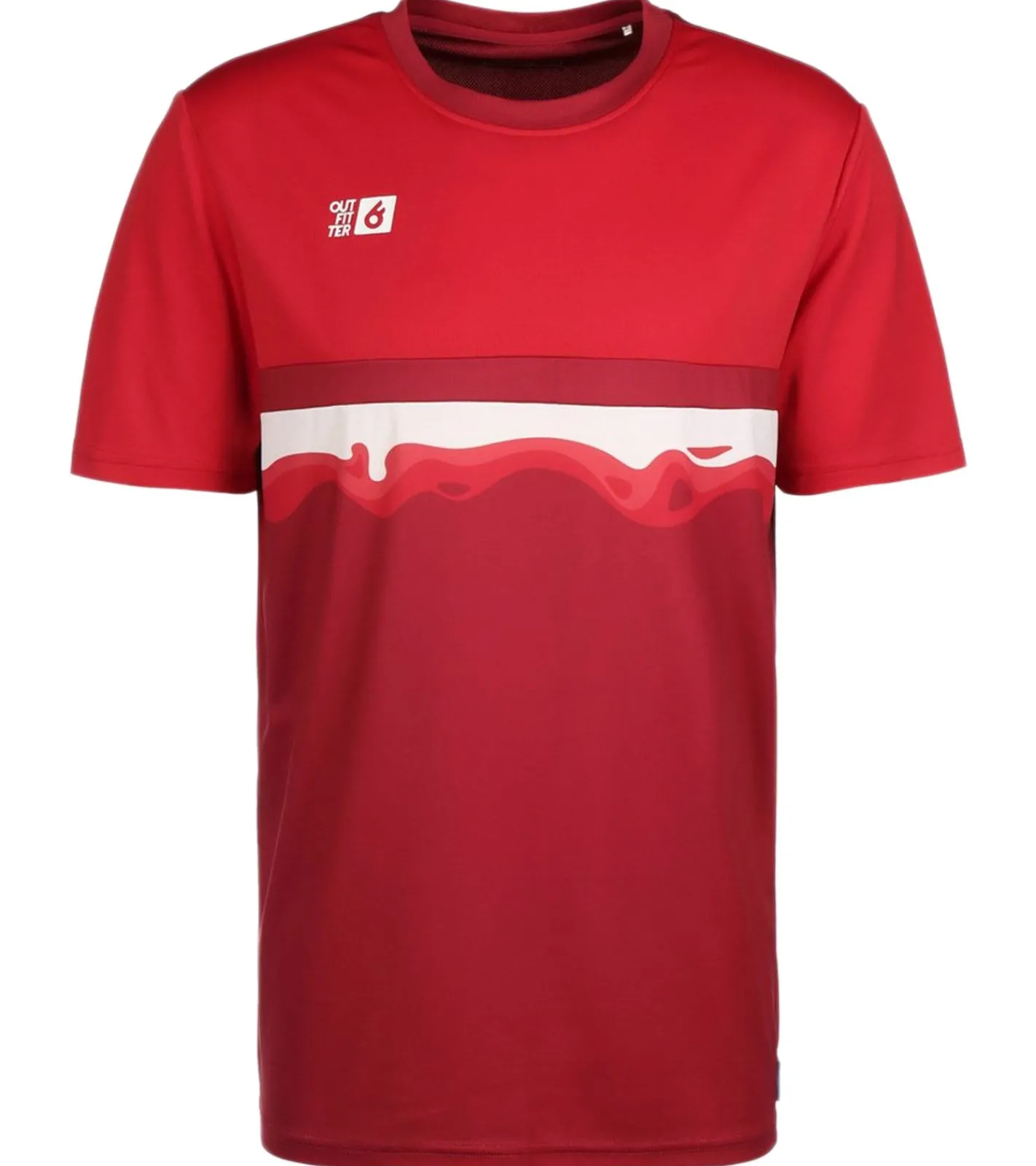 T-Shirts & Tank Tops|Sportoberbekleidung*Outfitter OCEAN FABRICS TAHI Herren nachhaltiges Training-Shirt mit Mesh-Einsätzen Fitness-Shirt Kurzarm-Shirt OUT-M-1021-OTW Rot, Blau, Schwarz, Grün oder Weiß