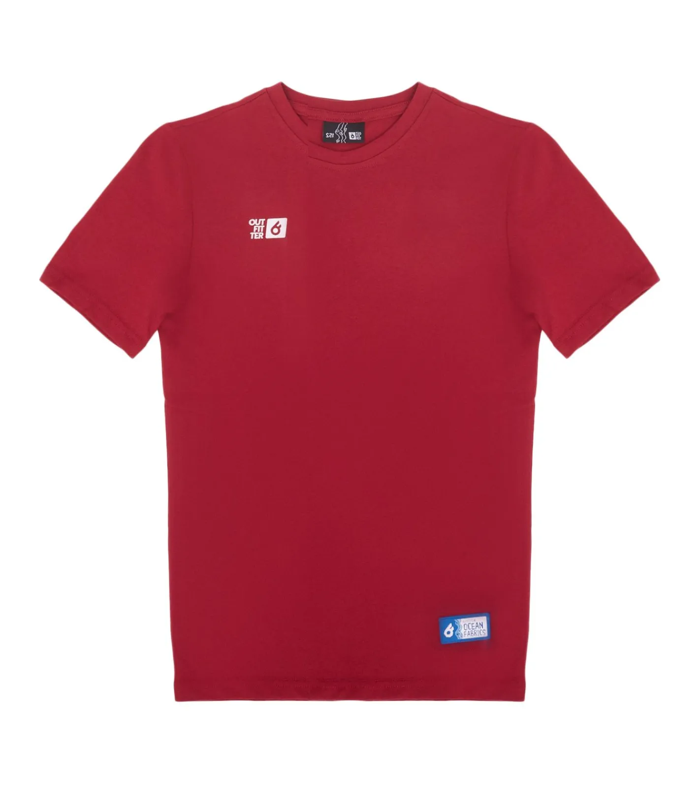 T-Shirts & Tank Tops*Outfitter OCEAN FABRICS TAHI Kinder T-Shirt nachhaltiges Mädchen und Jungen Präsentations-Shirt Sommer-Shirt Sport OUT-K-1020-OTW-36 Rot