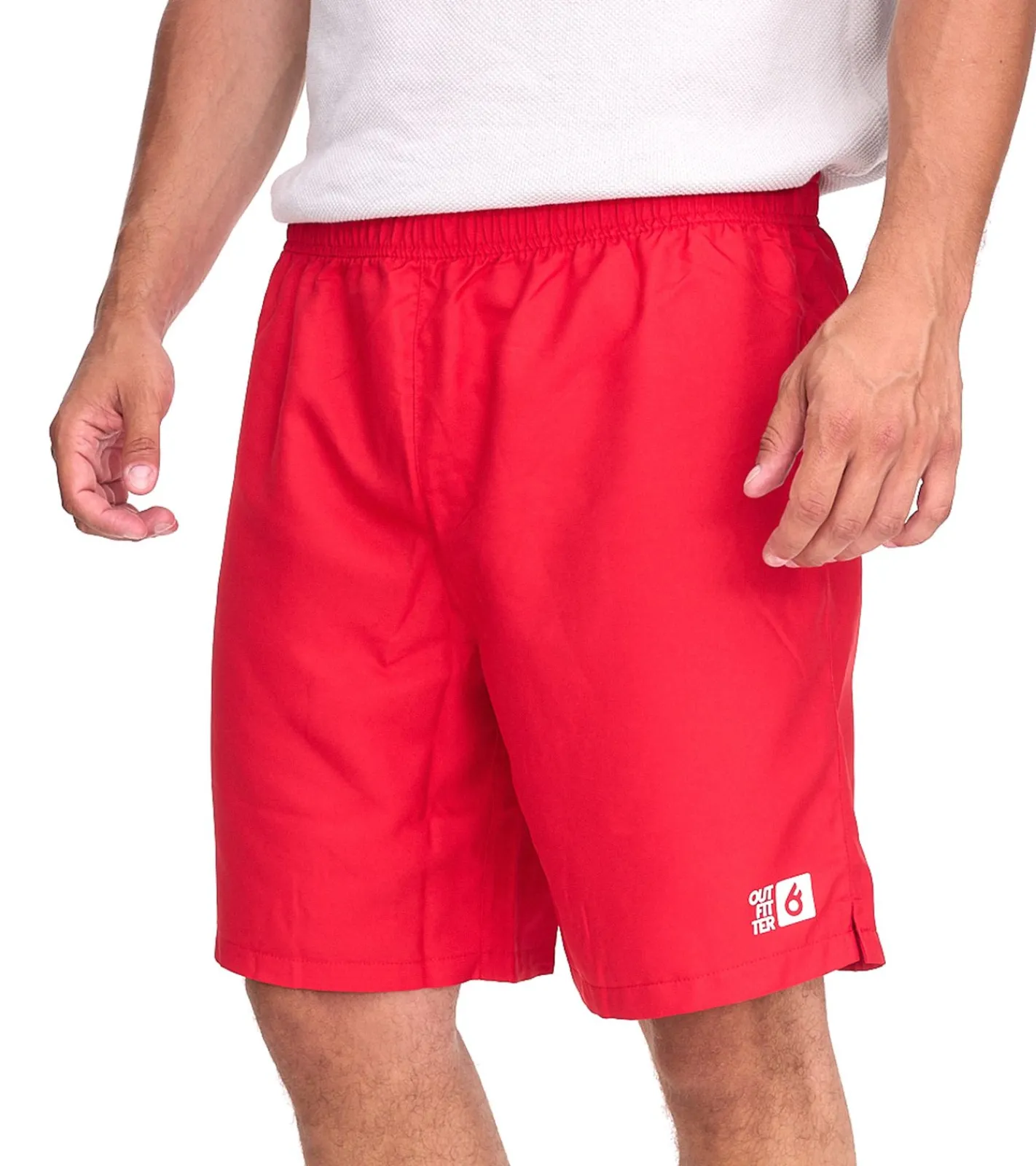 Sportunterbekleidung|Shorts & Bermudas*Outfitter OCEAN FABRICS Trainings-Shorts für Herren nachhaltige Sport-Hose Tahi Match OUT-M-1032-OTW Rot