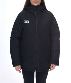 Mäntel & Jacken*Outfitter OCEAN FABRICS TAHI Damen nachhaltige Winter-Jacke mit verstellbarer Kapuze Herbst-Jacke OUT-W-1035-OTW in oder Schwarz Dunkelblau