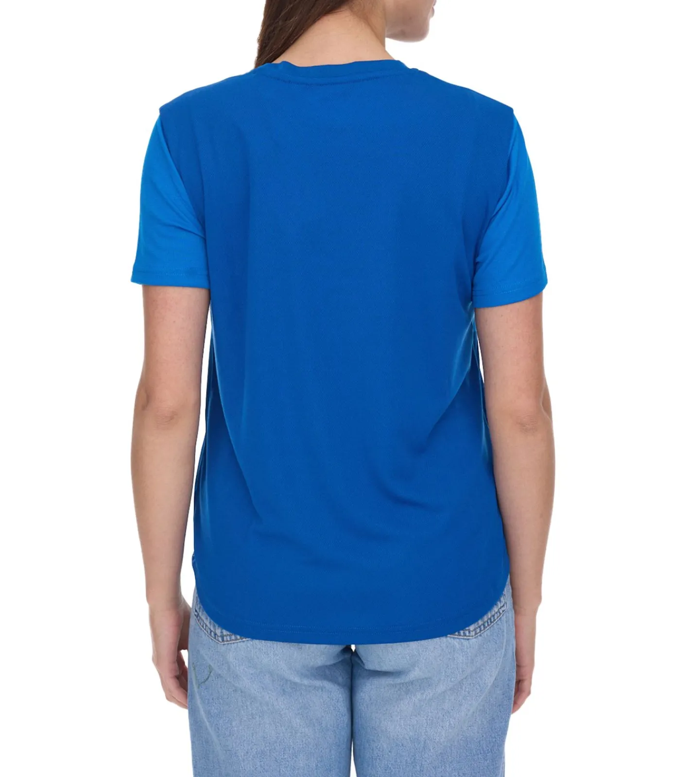 Sportoberbekleidung|Tops & T-Shirts*Outfitter OCEAN FABRICS TAHI Damen nachhaltiges Training-Shirt mit Mesh-Einsätzen Fitness-Shirt Kurzarm-Shirt OUT-W-1021-OTW-41 Blau