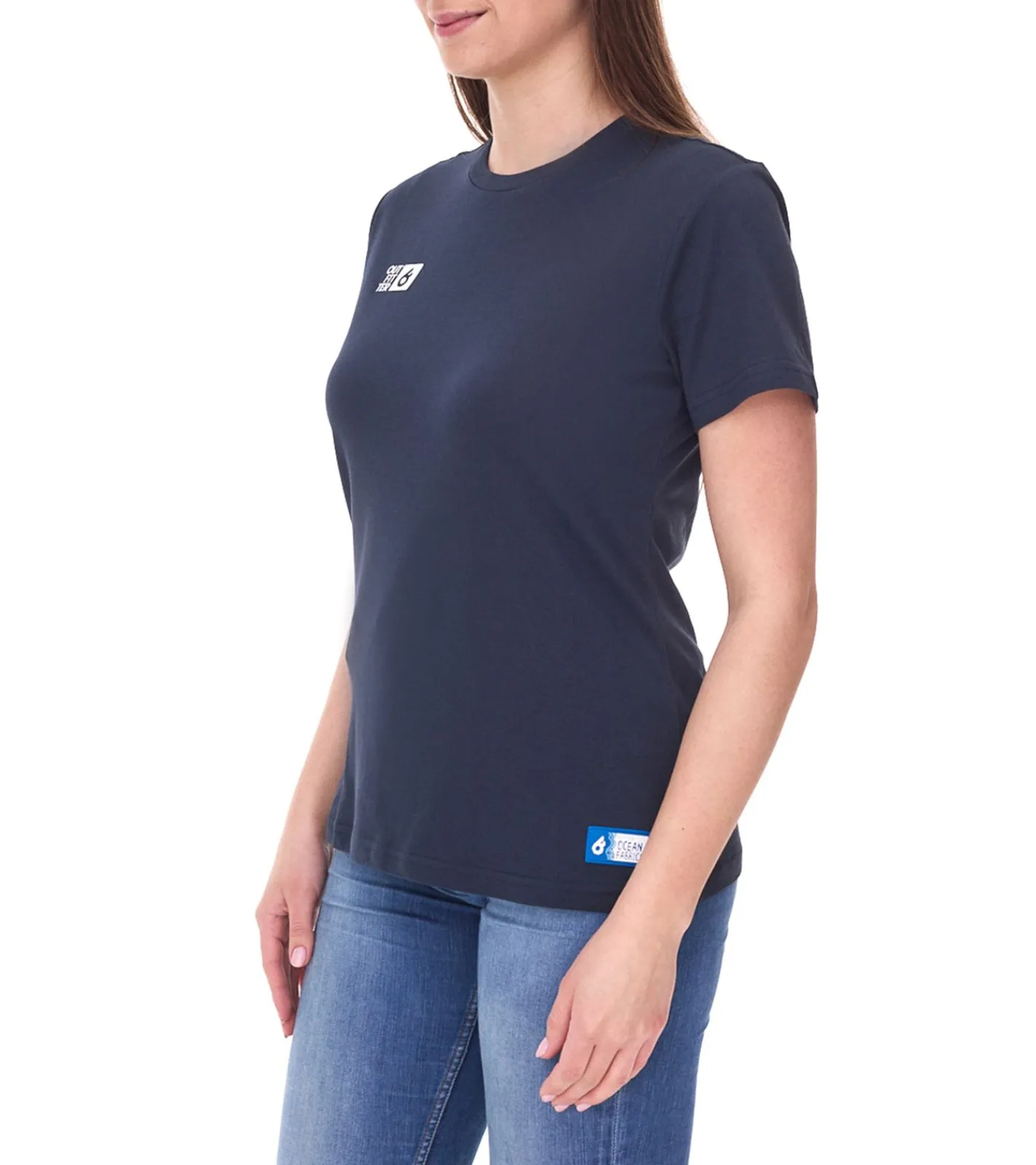 Tops & T-Shirts*Outfitter OCEAN FABRICS TAHI T-Shirt nachhaltiges Damen Präsentations-Shirt Sommer-Shirt Sport OUT-W-1020-OTW-42 Dunkelblau