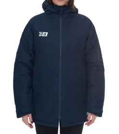 Mäntel & Jacken*Outfitter OCEAN FABRICS TAHI Damen nachhaltige Winter-Jacke mit verstellbarer Kapuze Herbst-Jacke OUT-W-1035-OTW-42 Dunkelblau