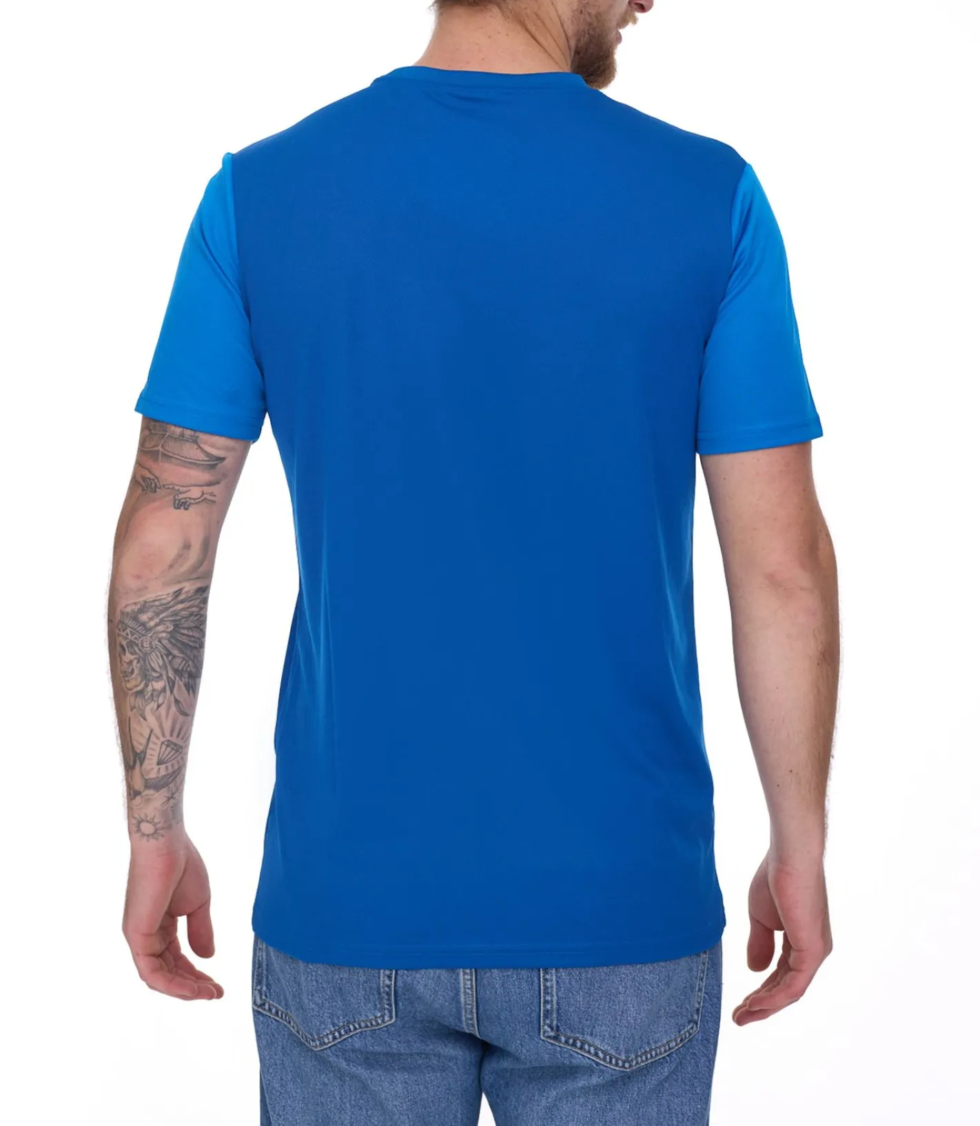 T-Shirts & Tank Tops|Sportoberbekleidung*Outfitter OCEAN FABRICS TAHI Herren nachhaltiges Training-Shirt mit Mesh-Einsätzen Fitness-Shirt Kurzarm-Shirt OUT-M-1021-OTW-41 Blau