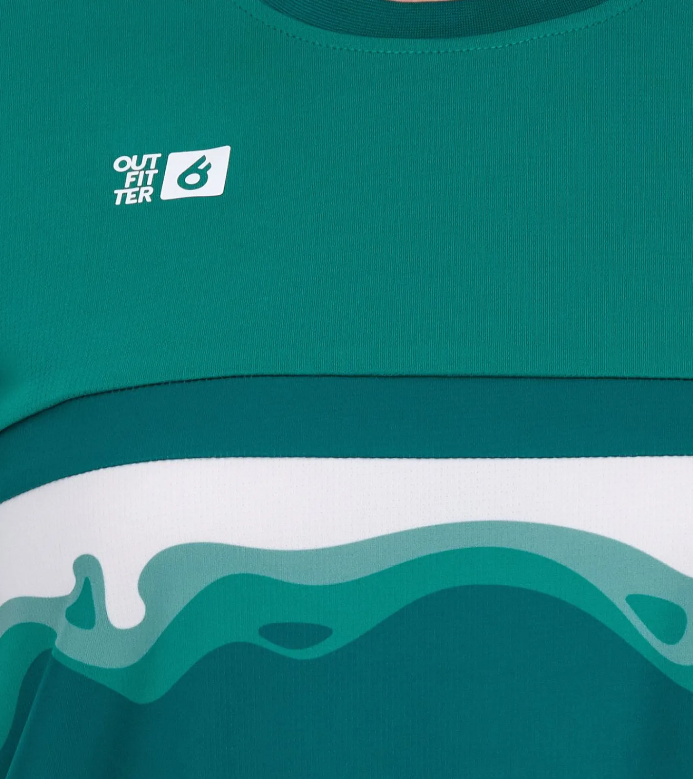 Sportoberbekleidung|Tops & T-Shirts*Outfitter OCEAN FABRICS TAHI Damen nachhaltiges Training-Shirt mit Mesh-Einsätzen Fitness-Shirt Kurzarm-Shirt OUT-W-1021-OTW-23 Grün