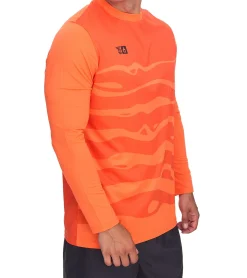 Sportoberbekleidung|Ballsport*Outfitter OCEAN FABRICS Tahi Herren Torwart-Trikot Feuchtigkeitsregulierend und Schnelltrocknend Langarm-Shirt Fußball Longsleeve OUT-M-1033-OTW in Orange oder Grün