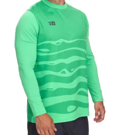 Sportoberbekleidung|Ballsport*Outfitter OCEAN FABRICS Tahi Herren Torwart-Trikot Feuchtigkeitsregulierend und Schnelltrocknend Langarm-Shirt Fußball Longsleeve OUT-M-1033-OTW in Orange oder Grün