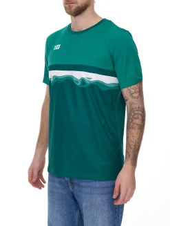 T-Shirts & Tank Tops|Sportoberbekleidung*Outfitter OCEAN FABRICS TAHI Herren nachhaltiges Training-Shirt mit Mesh-Einsätzen Fitness-Shirt Kurzarm-Shirt OUT-M-1021-OTW-23 Grün